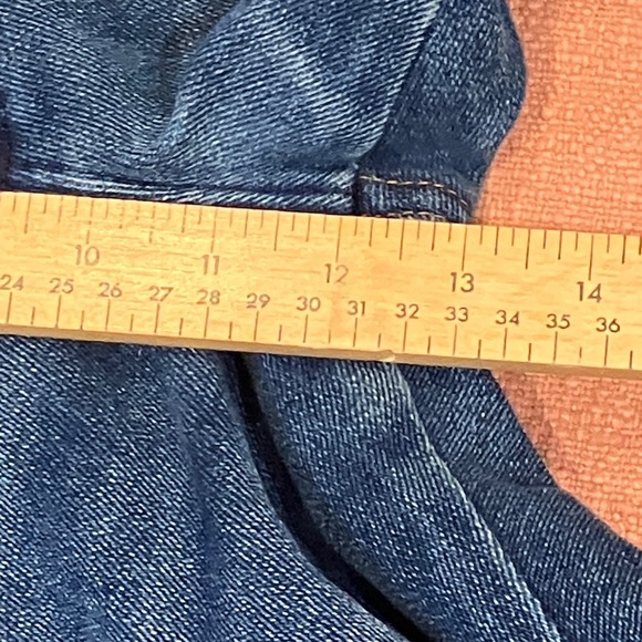 Vintage Wrangler W35L29.25 Men's Blue Bootcut Jeans - Picture 7 of 16